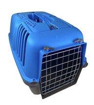 midwest small pet carrier blue and white crate dog cat rabbit cage trans... - £11.96 GBP