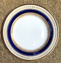 Vintage COPELAND China England BURLEY &amp; CO Dinner Plate COBALT BLUE WHIT... - £18.03 GBP