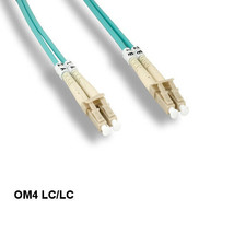 Kentek 8 Meter OM4 50/125 Aqua Fiber Optic Cable LC/LC Multi-Mode Duplex... - $57.18