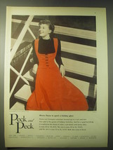 1948 Peck and Peck Crompton Vest and Skirt Ad - photo by Tom Palumbo - £14.56 GBP