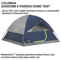 Coleman Sundome 6 Person Dome Tent 2000036889 - £95.66 GBP