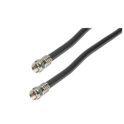 Digitech High Quality RG6 Quad Shield Cable (Black) - 1.5m - $39.85
