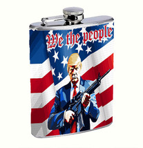 President Donald Trump 2024 L7 8oz Stainless Steel Flask Drinking Whiske... - $15.79