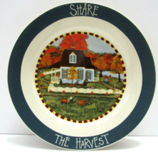 Thanksgiving Plate Jackie Ehman Share The Harvest 8&quot; Tradition Carriage House  - £38.93 GBP
