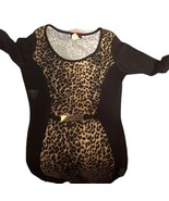 Leopard midi dress Size Medium Black Leopard Print - £21.62 GBP