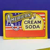 Vintage label soda ephemera advertising manchester duckworth american cr... - £7.69 GBP