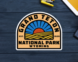Grand Teton National Park Decal Sticker Wyoming Tetons 3.4&quot; x 2.75&quot; - £4.14 GBP