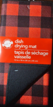 Buffalo Plaid Red/Black Dish Drying Mat-Brand New-SHIPS N 24 HOURS - €16,04 EUR