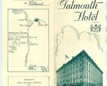 The Falmouth Hotel Brochure Portland Maine 1920&#39;s - $54.59