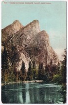 Postcard Three Brothers Yosemite Valley California - £3.88 GBP
