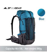 3F UL GEAR Qi Dian Pro Ultralight Hiking Backpack - 46+10L Capacity, Blu... - £99.06 GBP+