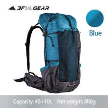 3F UL GEAR Qi Dian Pro Ultralight Hiking Backpack - 46+10L Capacity, Blue - 880g - £154.69 GBP+