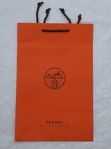 Hermes Orange Paper Shopping Gift Bag Tote Large 17&quot; x 11&quot; Authentic Original - £15.73 GBP