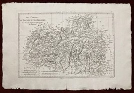 Antique Map Souabe et Baviere Rigobert Bonne Atlas Encyclopedique 1787 Germany - £55.51 GBP
