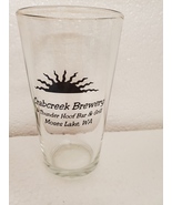 Crab Creek brewery and thunder hoof bar and grill glass - $8.00