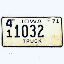 1971 United States Iowa Hancock County Truck License Plate 41 1032 - $18.80