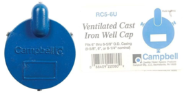 Campbell RC5-6U Well Cap, 6&#39;&#39; - 6-5/8&quot; OD, Cast Iron - £18.64 GBP