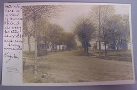 Vintage RPPC Real Photo Postcard Neighborhood Scene Navarre Ohio 1906 Cancel - £18.49 GBP