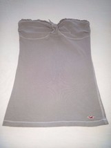 HOLLISTER LADIES GRAY KNIT TOP-COTTON/ELASTANE-GENTLY WORN-COOL/COMFY-S-... - £6.14 GBP