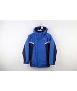 The North Face Boys Large Hyvent Nimbo 2 In 1 Triclimate Hooded Jacket Blue - $1,698.59 MXN