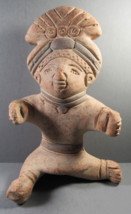 Mexican-Aztec Terracotta Male Sculpture Clay Pottery 7.5&quot; x 4.5&quot; Handmade. - £14.20 GBP