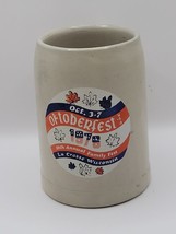 VTG 1976 Oktoberfest  LaCrosse Wisconsin Stoneware BEER MUG - $24.96