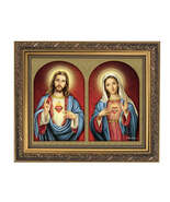 Sacred Heart of Jesus &amp; Immaculate Heart of Mary Picture Frame, New #AB-010 - $55.99