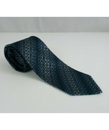 Van Huesen Blue &amp; Silver Tie With Floral Designs - $234.02 MXN