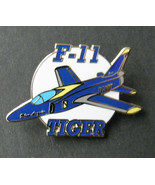 F-11 TIGER BLUE ANGELS LAPEL HAT PIN NAVY USN BADGE 1.5 INCHES - £4.44 GBP