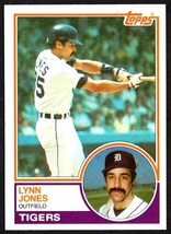 Detroit Tigers Lynn Jones 1983 Topps Baseball Card #483 nr mt - £0.39 GBP