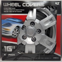 16&#39;&#39; Hubcaps (4-Pack) – Snap-On Wheel Covers for Cars &amp; SUVs or Nissan K... - $21.97