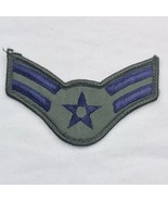 USAF Airman First Class Vintage Embroidered Blue Green Sew On Patch US A... - £10.29 GBP