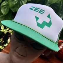 Vintage 1970s Green Zee Medical Cross Logo Mesh SnapBack Hat Cap Otto Di... - $44.55