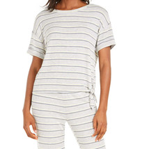 Alfani Womens Side Tie Pajama T Shirt,Duel Stripe,X-Small - £35.00 GBP