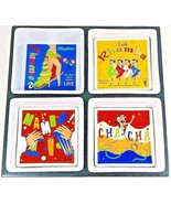 The Dance Condiment Set Of 4 W/3 Matching Coasters W/Wood Tray - €18,51 EUR