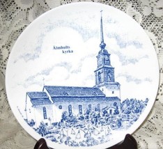 Elg Herault - Porcelain Collector Plate- Almhult Kyrka- 7.5&quot;- Sweden  - $8.00