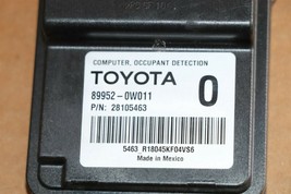 Lexus Toyota Passnger Seat Occupant Detection Sensor Module Computer 899... - $92.06