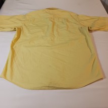 Bob Timberlake Build To Last Men's Yellow Cotton Short Sleeve Pockets Size Large image 2