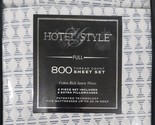 Hotel Style 800 Thread Count Cotton Rich Sateen Bed Sheet Set   Full Nav... - £25.69 GBP