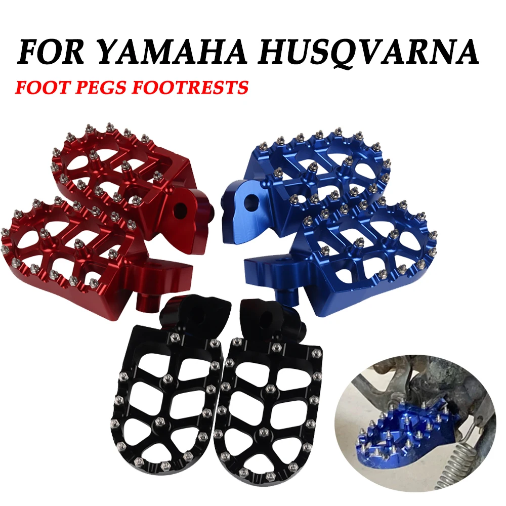 Foot Pegs Footrests For Yamaha YZ YZF YZX YZ-FX WR-F For Husqvarna TE FE... - $25.32+