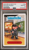 2019 Garbage Pail Kids Revenge Horror-ible DEVILISH DAMIEN 10a PSA 10 GE... - $148.45