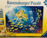 Ravensburger Jigsaw PUZZLE Mermaid and Fish 19&quot; X 14&quot; Complete 100 PC - $10.93