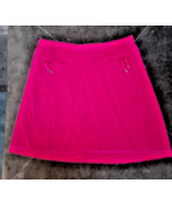 Antigua Women&#39;s Raspberry Pink Ruched Golf/Tennis Skort Sz L - $19.80