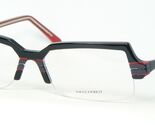 BERNHARD RIGGS N 0144 Schwarz/ Rot/ Blau/ Klar Handgefertigt Brille 54-1... - $92.08