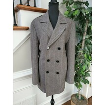 4 You Gray Wool &amp; Polyester Long Sleeve Buttons Casual Outwear Coat M - $79.20