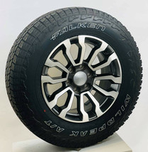 Chevy Silverado 18" Black and Machine AT4 Replica Wheels 275/65R18 A/T Tires - $2,167.11