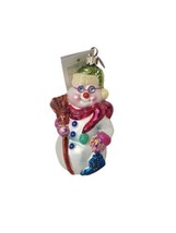 Christopher Radko Hot And Frosty Skates Christmas Snowman 5&quot; Ornament New - $77.22