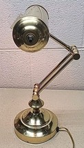 Vintage Brass Bankers/Desk Lamp - WORKS GREAT! - $39.89