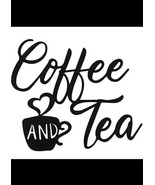 Coffee Sign Coffee and Tea Bar Sign Metal Hanging Wall Art Sign 12 x 10.... - $92.47 MXN