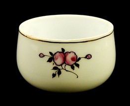 Antique Nippon Porcelain Custard Bowl, 2.75&quot;, Pink Rose Buds, Morimura Brothers - £15.39 GBP